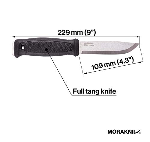 Mora FT01749 Cuchillo a Lama Fissa,Unisex - Adulto, Negro, un tamaño