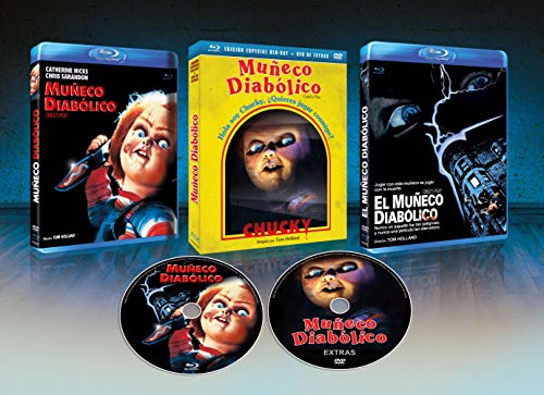 Muñeco Diabolico BD + DVD de Extras + Slip Cover  1988 Child's Play [Blu-ray]