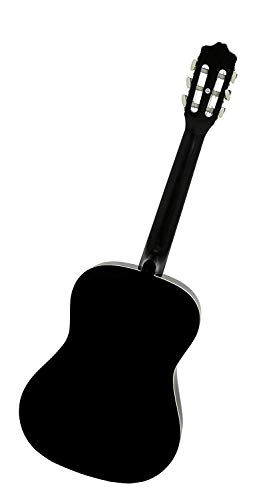 Navarra NV12PK - Guitarra Clásica para Aprender, Sintonizador con Clip Pantalla LCD, con Funda Tipo mochila y Bolsillo para Partituras/ Accesorios