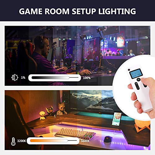 Neewer Avanzado 41cm LED Anillo Luz Control Manual Táctil con Pantalla LCD Control Remoto Control Luces Múltiples 3200-5600K Soporte Incluido para Maquillaje Youtube Blogger(Blanco)