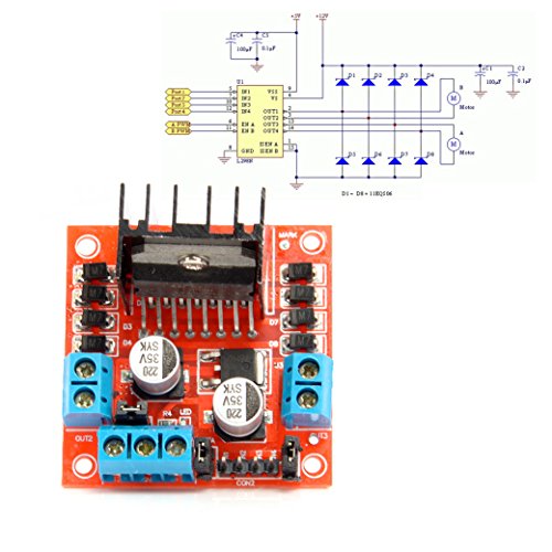 Neuftech L298N Dual H Puente DC de Conductor del Motor de Pasos del Controlador para arduino