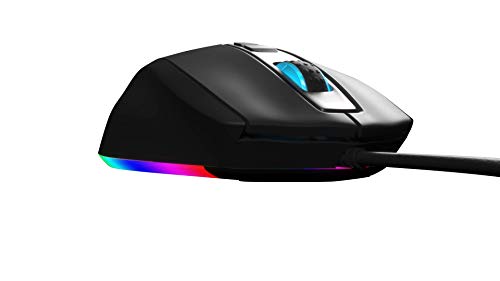 Newskill Helios - Ratón para Gaming con RGB iluminación RGB por Fases y Diferentes Efectos de iluminación a través de un Software Personalizable (Sensor óptico hasta 10000 dpi) Color Negro