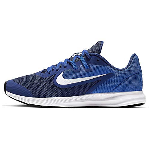 Nike Downshifter 9 (GS), Zapatillas de Running para Asfalto Unisex Niños, Multicolor (Deep Royal Blue/White/Game Royal/Black 400), 40 EU