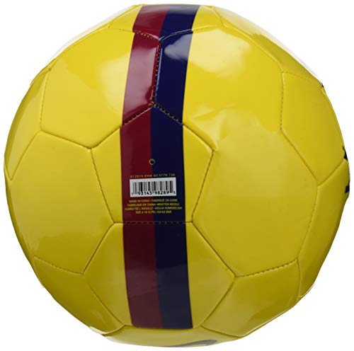 NIKE FCB NK SPRTS Balón de Fútbol, Adultos Unisex, Varsity Maize/Noble Red/(Deep Royal Blue), 5