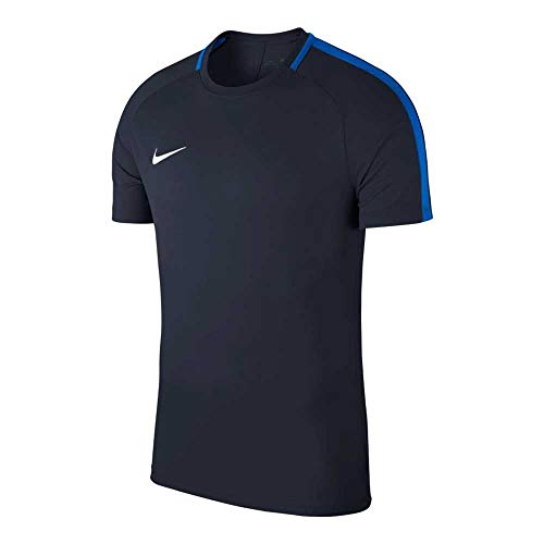 NIKE M NK Dry Acdmy18 Top SS Camiseta de Manga Corta, Hombre, Obsidian/Royal Blue/White, XL