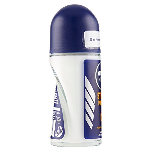 NIVEA estrés Protect Men Desodorante Roll-On, 6 paquetes de 50 ML