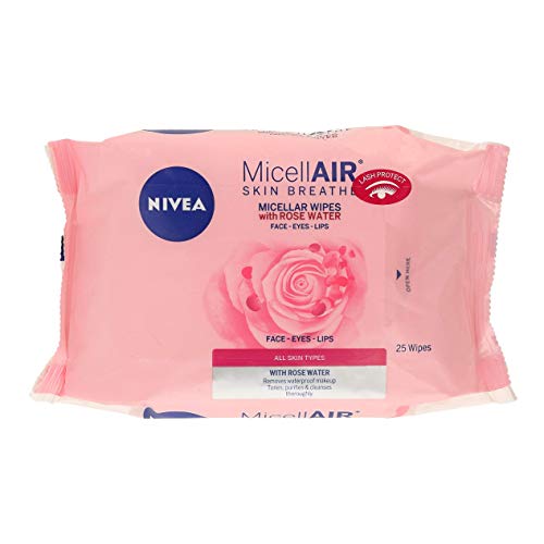 NIVEA toallitas desmaquillantes con agua de rosas envase 25 uds