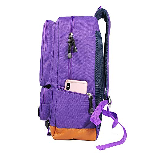 NYLY Harry Potter Magic Mochila Joven Escuela de Moda Bolsa Estudiantes de Escuela Secundaria Hombres y Mujeres Viaje Lona Mochila Unisex Marrón