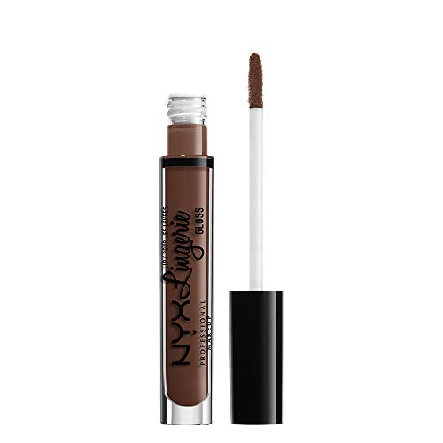 NYX PROFESSIONAL MAKEUP Pintalabios líquido Lip Lingerie Gloss Tono 9 Maison Color Marrón