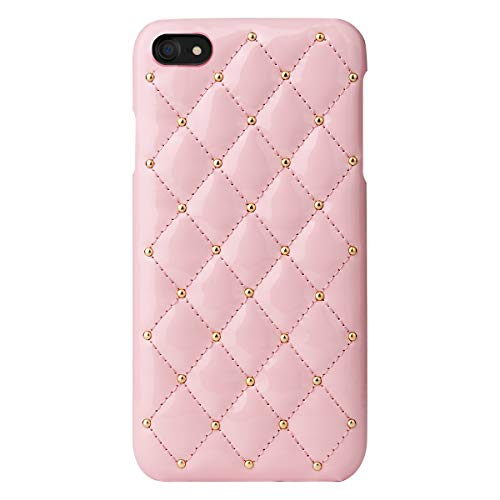 Oihxse Case - Compatible con Huawei P30 Pro Funda Cuero PU + Dura PC Interna Microfibra Protector Caso Moda Metal Remache Cristal Práctico Anti-rasguños Cubierta (Rosa)