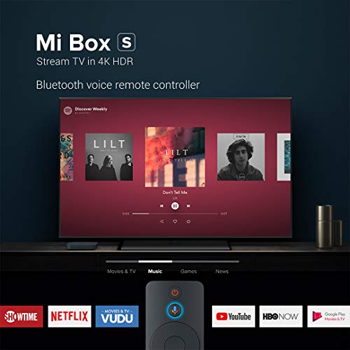 Original Xiaomi TV Box S (EU Version) Reproductor de Contenido Multimedia en Streaming en 4K Ultra HD, Bluetooth, Wi-Fi, Asistente de Google con Chromecast, Negro