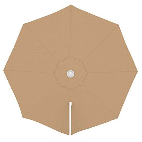 paramondo Tela de Recambio para Sombrilla Parasol PARAPENDA Incl. Air Vent (3,5m / Redonda), Crema