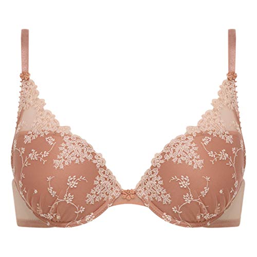 Passionata White Nights Sujetador con Push-up, Rosa (Fond De Teint Db), 90D (Talla del Fabricante: 75D) para Mujer