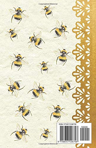 Passwords - A Handy 5.5" x 8.5" Size Alphabetical Log Book Organizer for Internet Addresses and Other Important Things - Nature In Art Series - Busy Bees