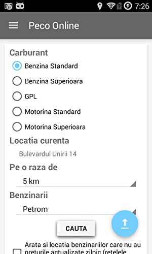 Peco Online - Fuel prices in Romania