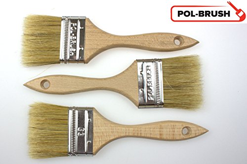 Peinture poils naturels Lot de 3 outils de 2,48 63 mm