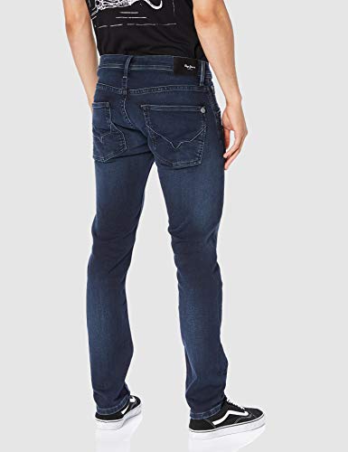 Pepe Jeans Track Pm201100 Vaqueros Straight, (Black Used Gymdigo Denim We2), W34/L32 para Hombre