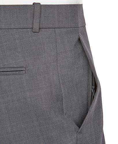 Perry Ellis Portfolio Pantalón de rendimiento moderno para hombre - Negro - 40W x 32L