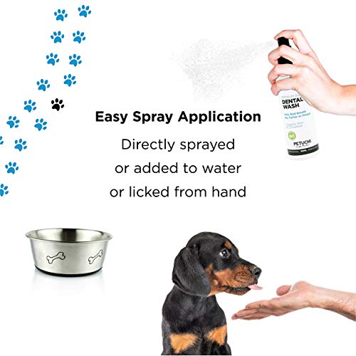 PETUCHI Spray Dental para Perros Bio; Antisarro y Elimina el Mal Aliento; 100% Natural; 150ml