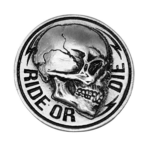 Pin Insignia calavera "Ride or die"