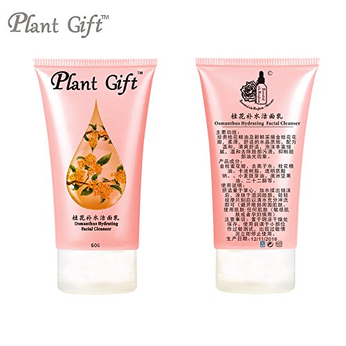 Plant Gift-Limpiador Facial Hidratante Osmanthus-Alivia y refresca, limpia y limpia.-60g/1.93OZ