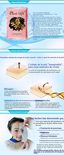 Plant Gift-Osmanthus Oil Antiarrugas Máscara-Especialmente para la piel opaca, opaca y amarillenta..-25g*5