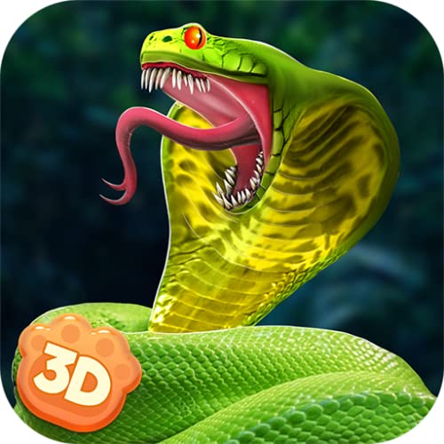 Poisonous King Snake Cobra Slither: Asian Reptile Wildlife Simulator