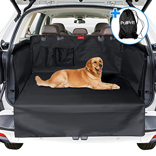 PullPritt Protector Maletero Coche para Perros, Impermeable Antideslizante Protector Funda Maletero Coche Alfombrilla con Protección Lateral para Universal Auto SUV Trucks