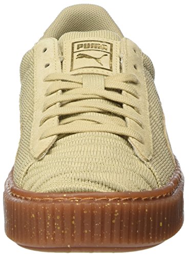 Puma Basket Platform OW, Zapatillas para Mujer, Beige (Safari-Safari-Whisper White), 41 EU