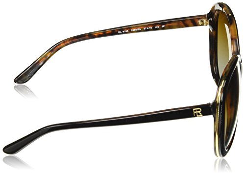 Ralph Lauren 0RL8166 Gafas de Sol, Top Black/Havana Jerry, 57 para Mujer