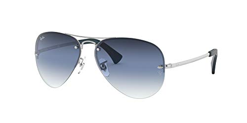 Ray-Ban 0RB3449-91290S-59 Gafas, Silver (91290s), L Unisex Adulto