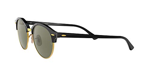 Ray-Ban Clubround Gafas de sol, Black, 51 Unisex-Adulto