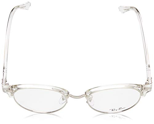 Ray-Ban Clubround, Monturas de Gafas Unisex adulto, Blanco (White Trasparent), 47