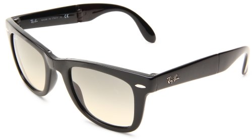 Ray-Ban RB4105 Folding Wayfarer - Gafas de sol para hombre, Negro, 54