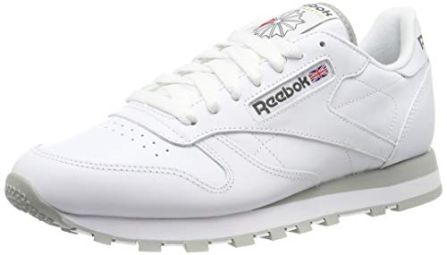 Reebok Classic Lthr 2214, Zapatillas de Trail Running para Hombre, Blanco (Intense White/Light Grey), 44 EU