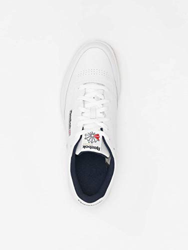 Reebok Club C 85, Zapatillas para Hombre, Blanco (Intense White/Navy 0), 42.5 EU