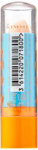 RIMMEL Keep Calm and Party BALSAMO DE Labios 010 Clear Unisex Adulto, Negro, Estándar