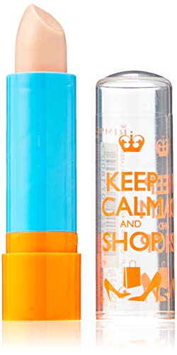 RIMMEL Keep Calm and Party BALSAMO DE Labios 010 Clear Unisex Adulto, Negro, Estándar