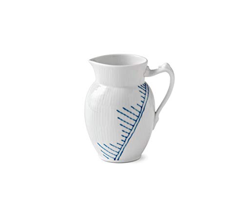 Royal Copenhagen Blue Fluted Tetera, porcelana, Color blanco y azul