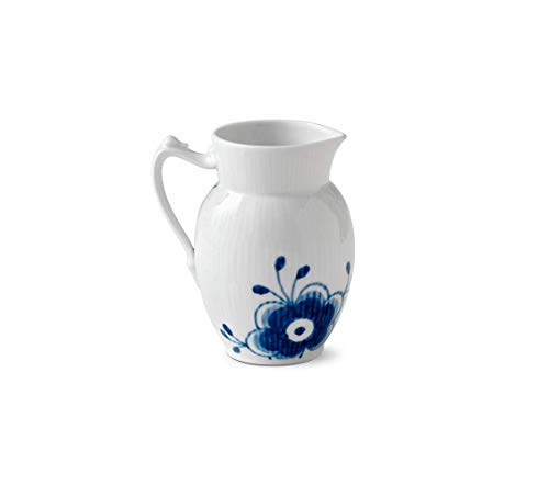 Royal Copenhagen Blue Fluted Tetera, porcelana, Color blanco y azul