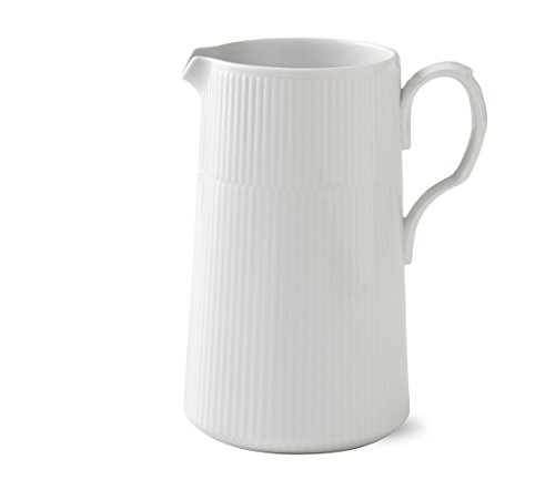 Royal Copenhagen White Fluted - Jarra (porcelana, 1,7 l), color blanco