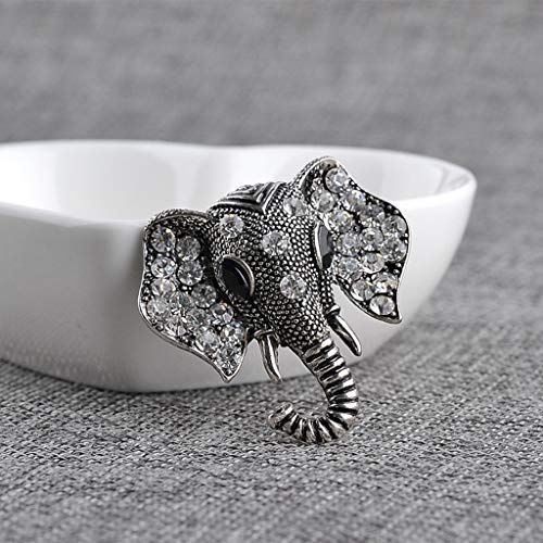 S-TROUBLE Animal Elephant Broche Strass Glitter Luxury Fashion Creative Décoration Haut de gamme Hommes Femmes Dress Jacket Suit Shirt Jeans Exquisite Carved For Wedding Party