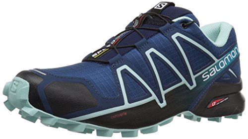 Salomon Speedcross 4 W, Zapatillas de Trail Running para Mujer, Azul (Poseidon/Eggshell Blue/Black), 36 2/3 EU