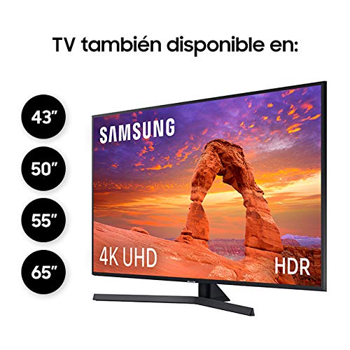 Samsung 50RU7405 serie RU7400 2019 - Smart TV de 50" con Resolución 4K UHD, Ultra Dimming, HDR (HDR10+), Procesador 4K, One Remote Control, Apple TV y compatible con Alexa