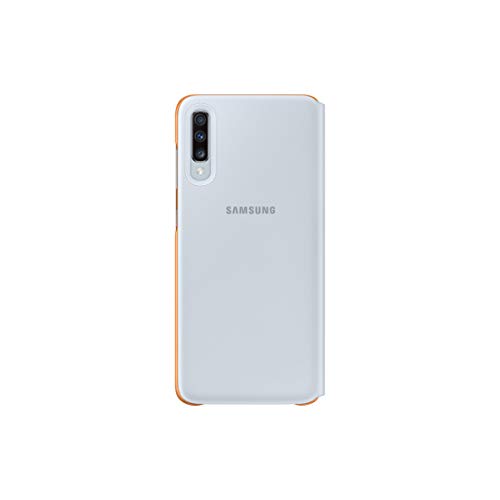 Samsung EF-WA705 Funda billetera para teléfono Galaxy A70, Blanco