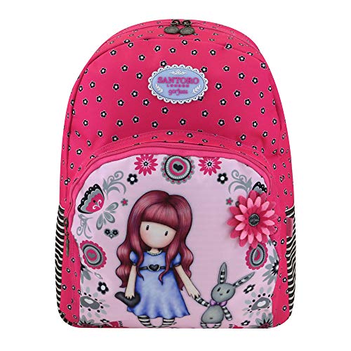 SANTORO GORJUSS Mochila Doble con Tunel, Niñas, Rosa (Rosa), 5x34x46 cm (W x H x L)