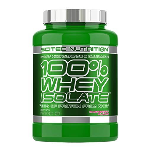 Scitec Nutrition 100% Whey Isolate Suplemento Nutricional de Proteinas con Sabor de Frambuesa 2000 g