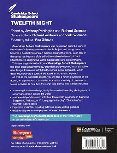 Shakespeare twelfth night. Twelfth night (Cambridge School Shakespeare)