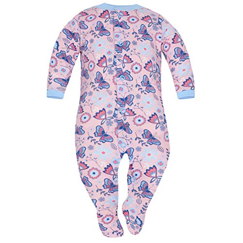 Sibinulo Nino Nina Pijama Bebé Pelele de Algodón Pack de 4 Osos de Koala Rosa Osos Azul Marino Erizos Prado Rosa 62(0-3 Meses)