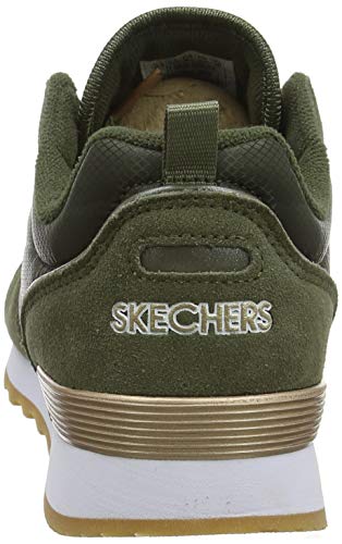 Skechers Women's RETROS-OG 85-GOLDN GURL Trainers, Verde (Olive Suede/Nylon/Mesh/Rose Gold Trim Old), 3.5 UK (36.5 EU)